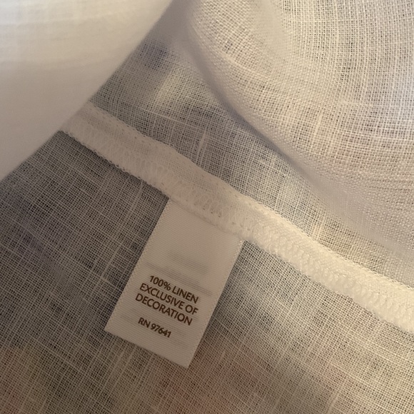 J. Jill white linen tank top - Picture 8 of 10